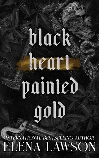Black Heart Painted Gold by Elena Lawson