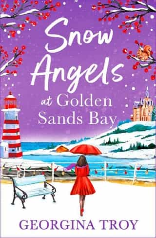 Snow Angels at Golden Sands Bay by Georgina Troy