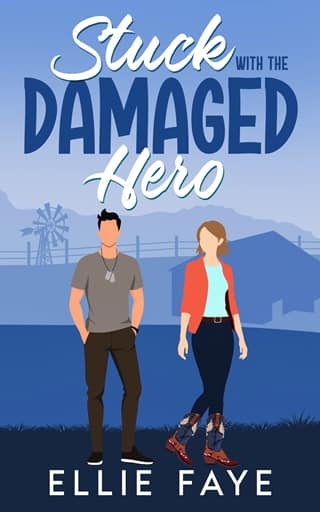 Stuck with the Damaged Hero by Ellie Faye